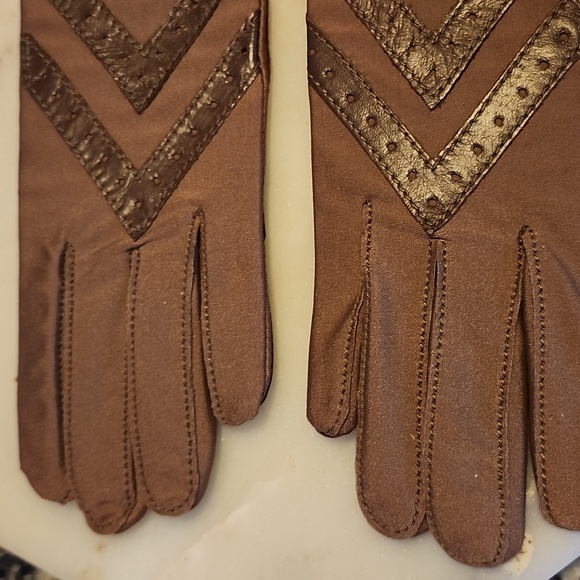 Vintage Aris Isotoner Brown Driving Gloves NWT - Picture 11 of 11